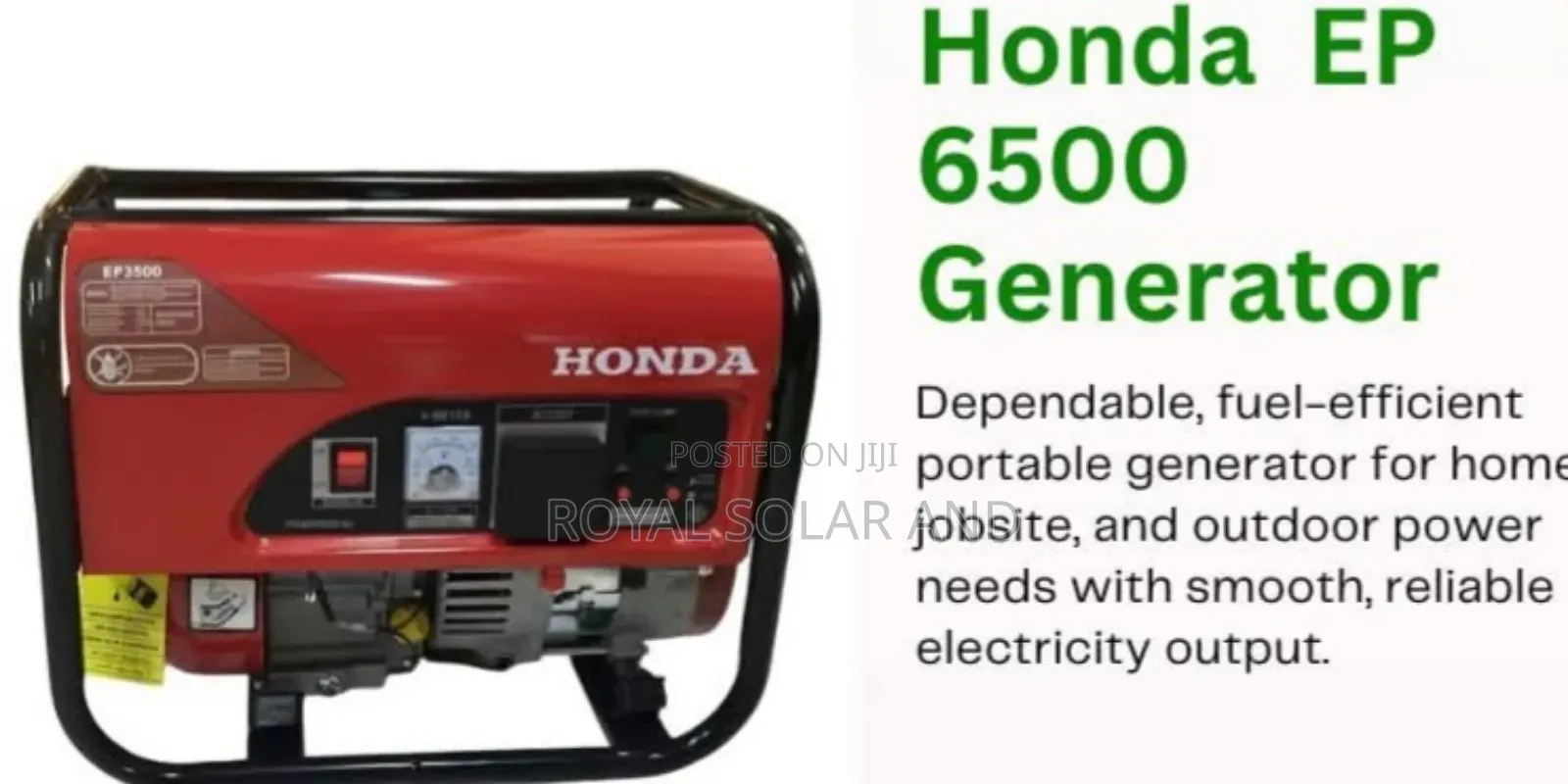 Ep 6500 Petroleum Engine 4 Stroke Generator