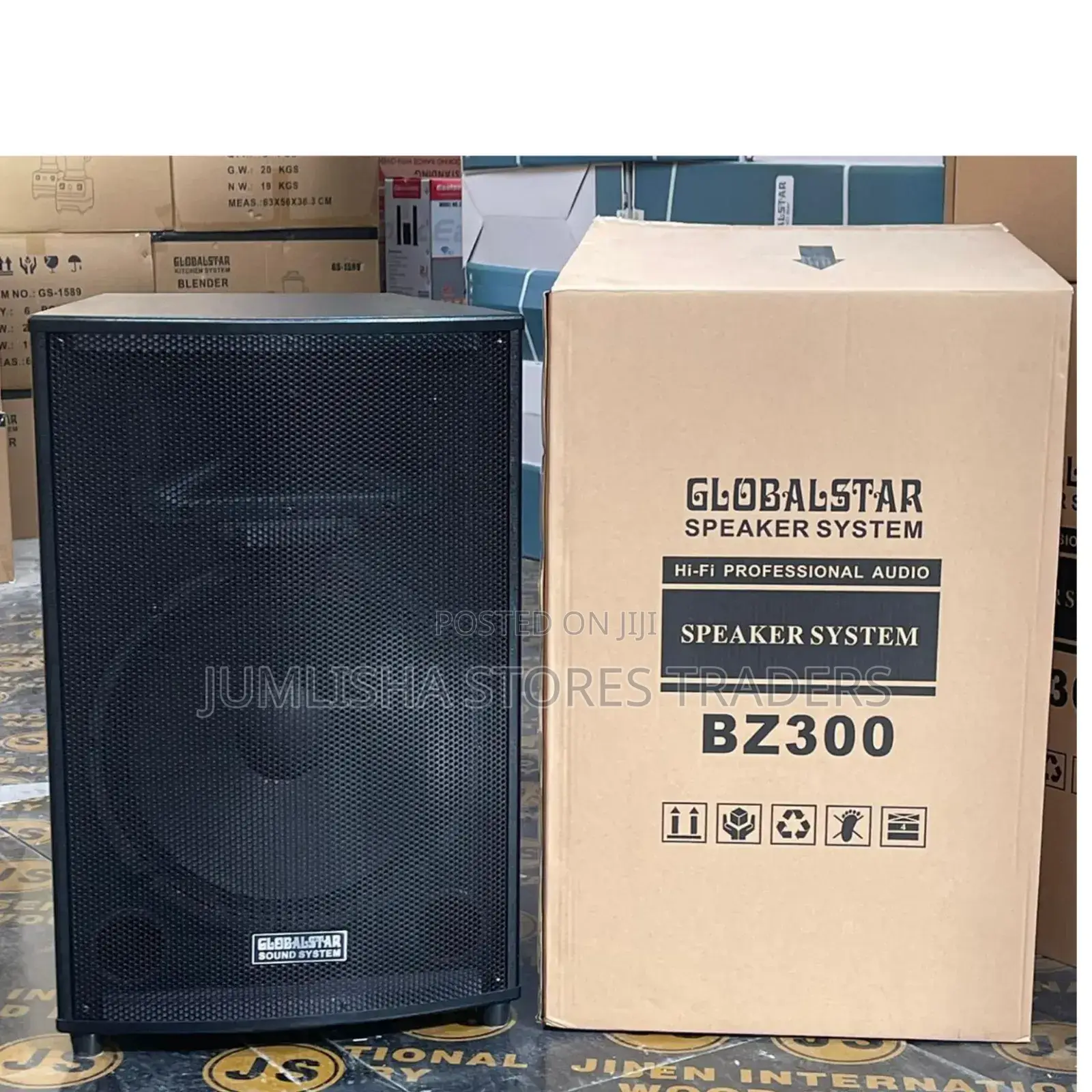 Globalstar Bz300 15inches No Amplifire Speaker System -Black
