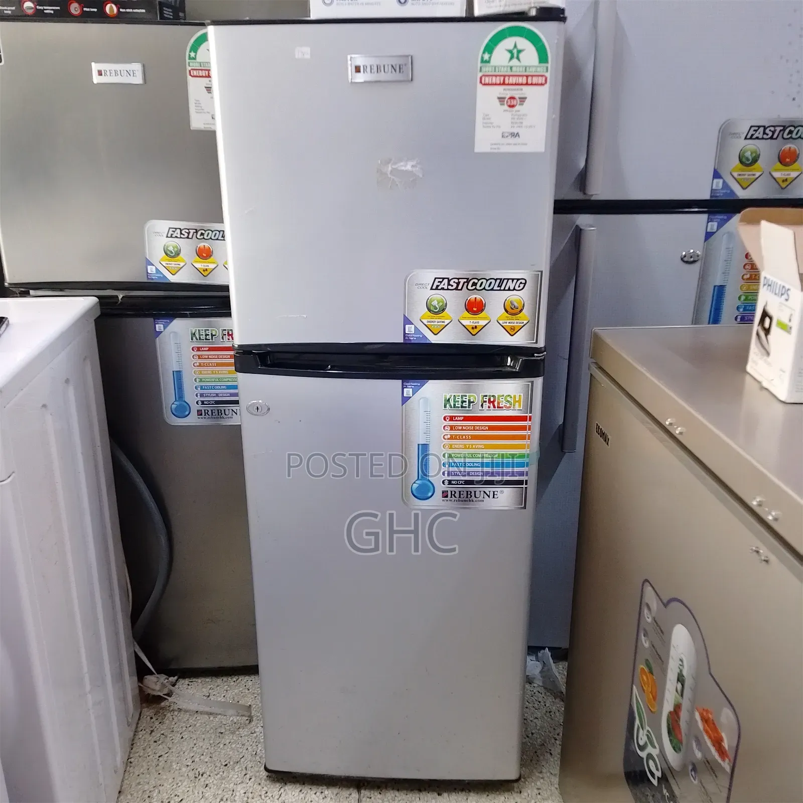 (Gray) 128l Refrigerator