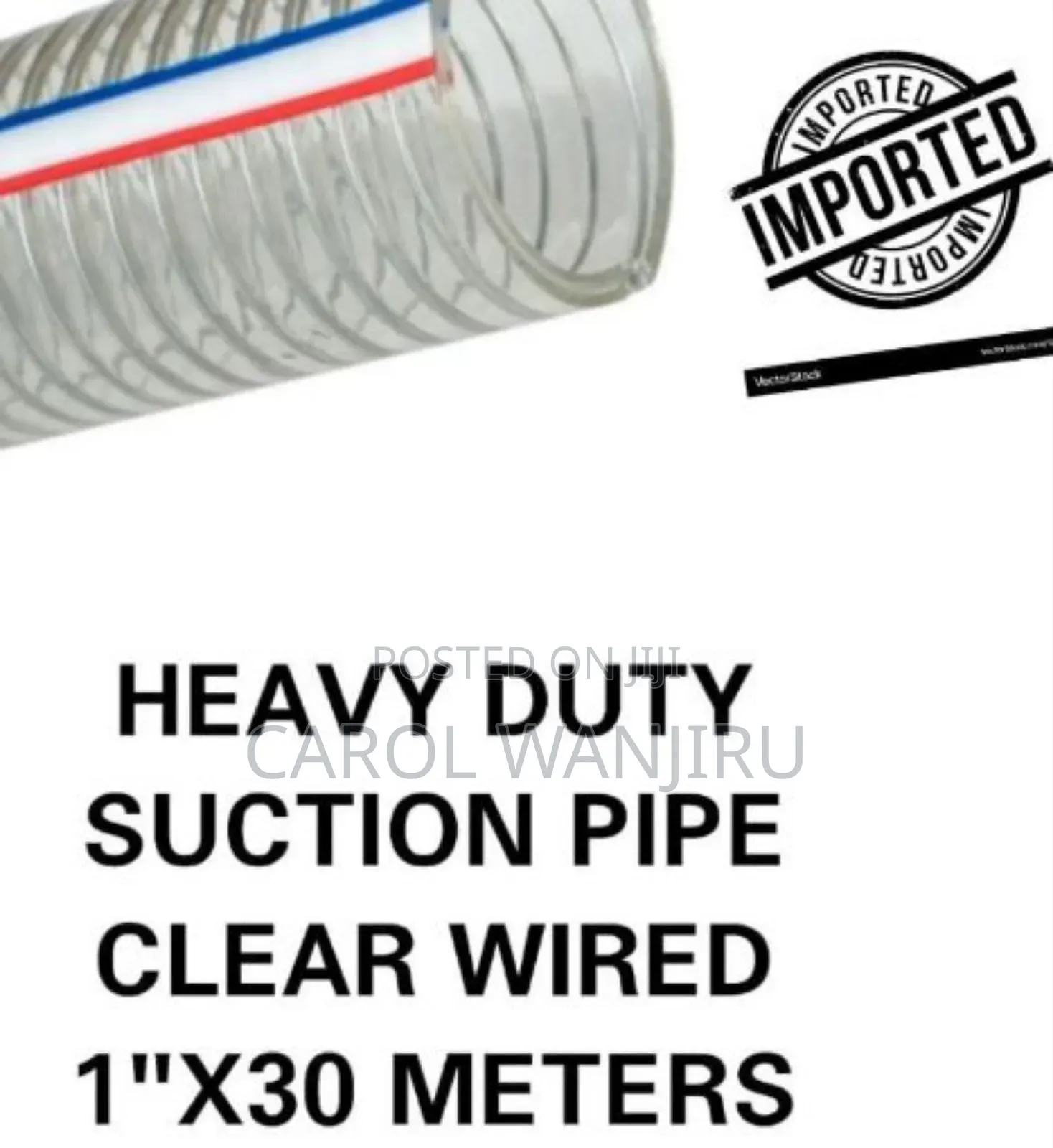 1inch, 30m Clear Wired Sunction Pipe/Sunction Pipe 1inch 30m
