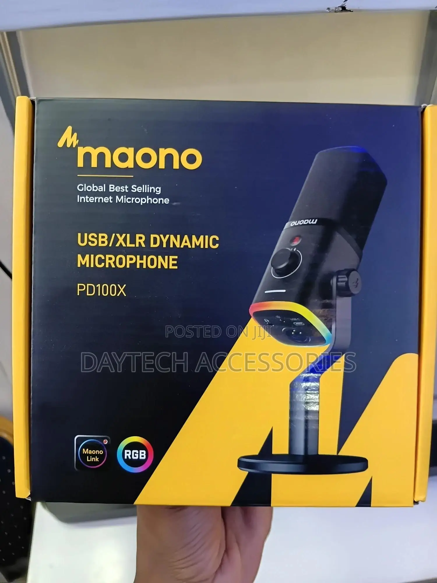 Maono Pd100x RGB Usb/XLR Dynamic Microphone for Game Streamers