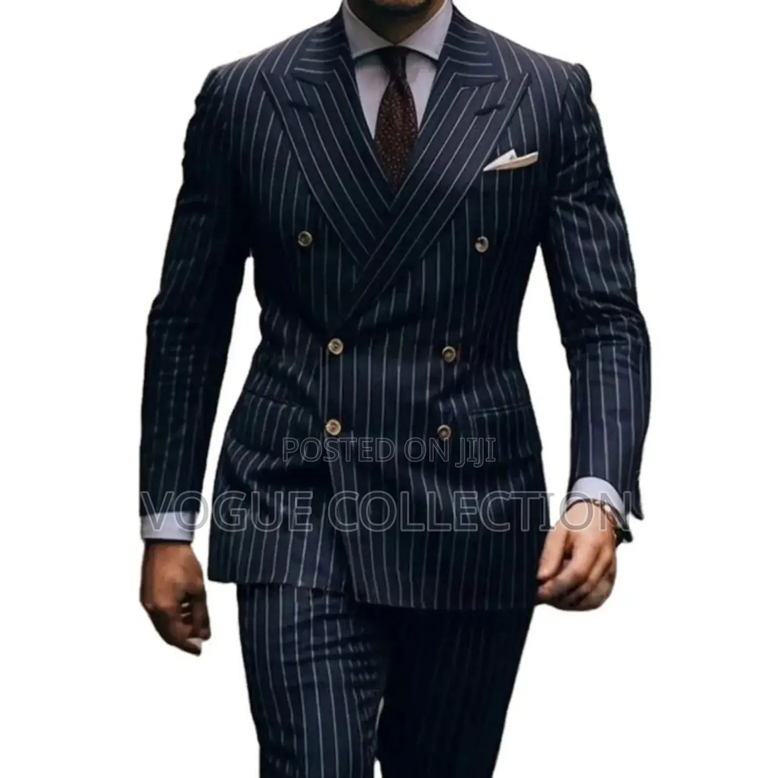 Double Breasted Striped Official Suits