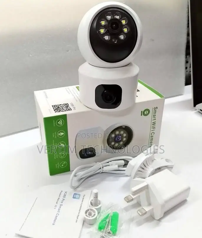 Wifi V380 Dual Lens Nanny Baby Monitor Camera 4mp