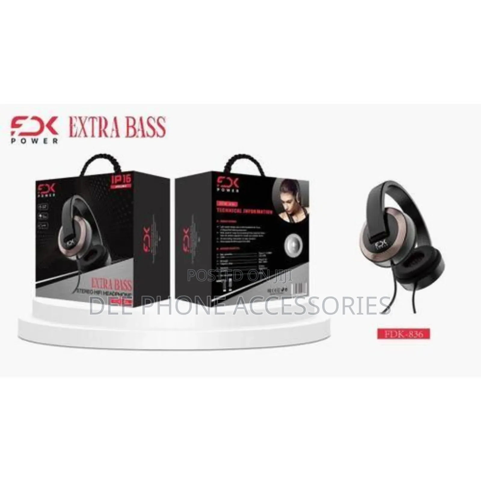 FDK Extra Bass Wired Headphones With Mic