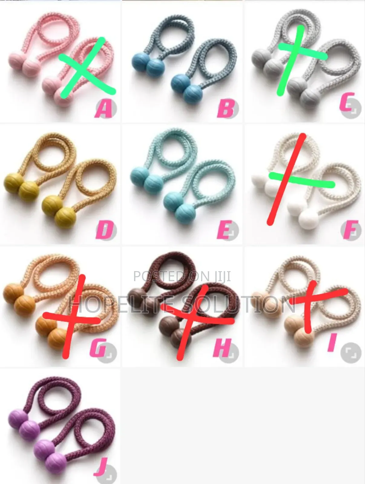 Curtain Holders Available