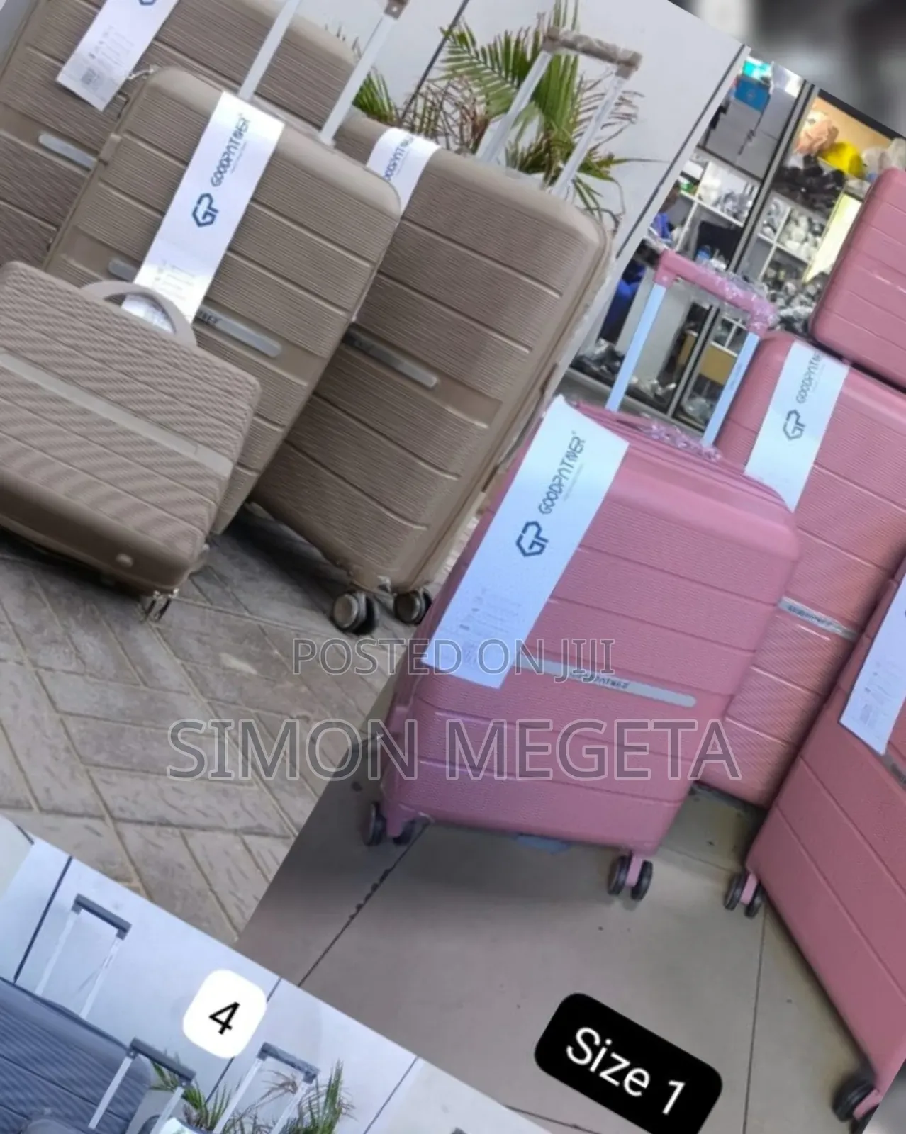 Available in All Colors Rubber Suitcase 4 in 1