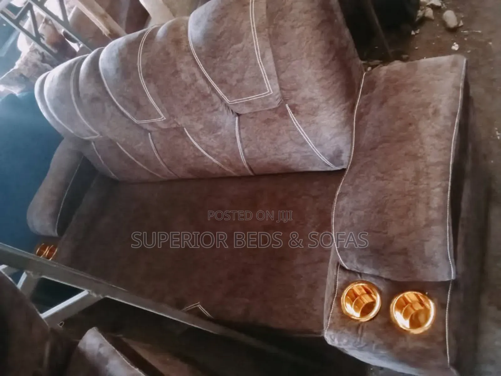 Brown Recliner Sofa (3 Seater)