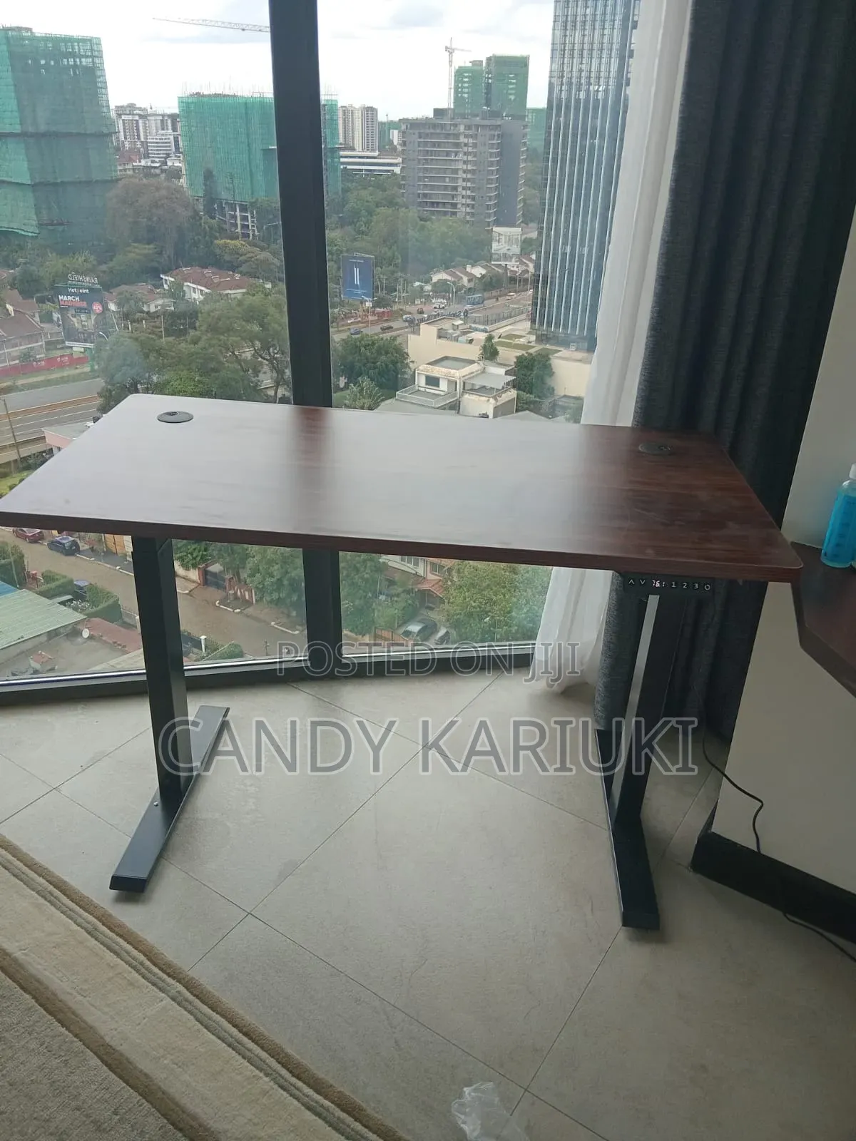 1.2m Brown Adjustable Table