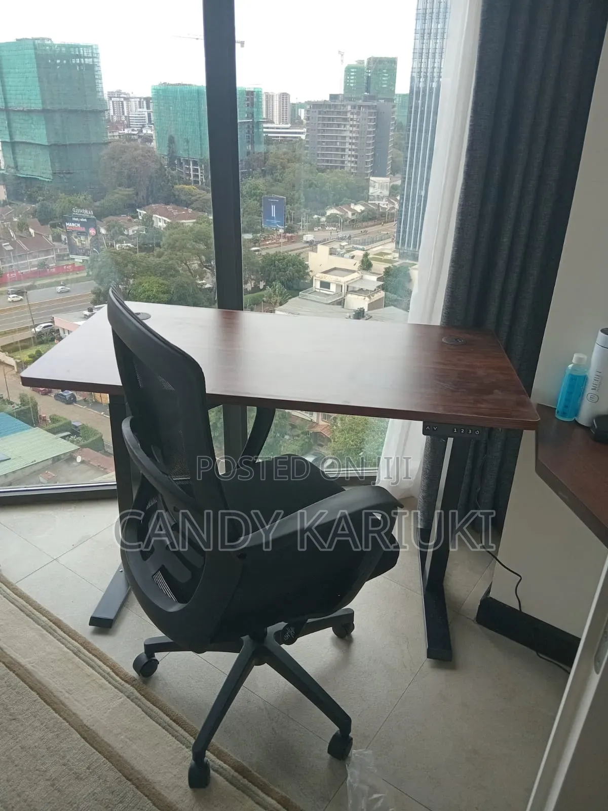Adjustable Desk Plus Chair (Ideal for Airbnb)