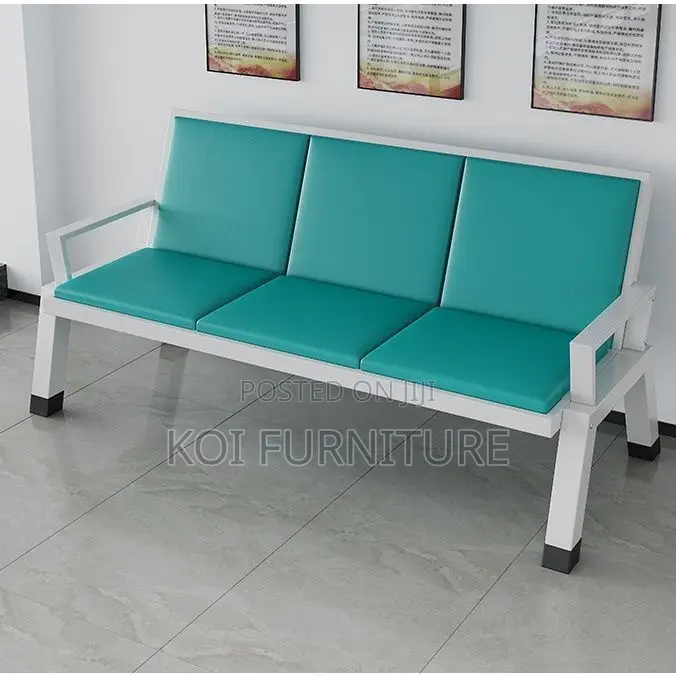 Office Bench : 3-Link Heavy-Duty Waiting Office Bench