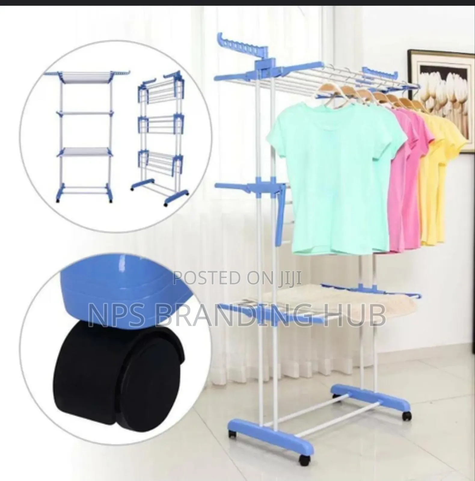 Detachable 50kg 3 Layer Cloth Hanger Rack Stand Cn