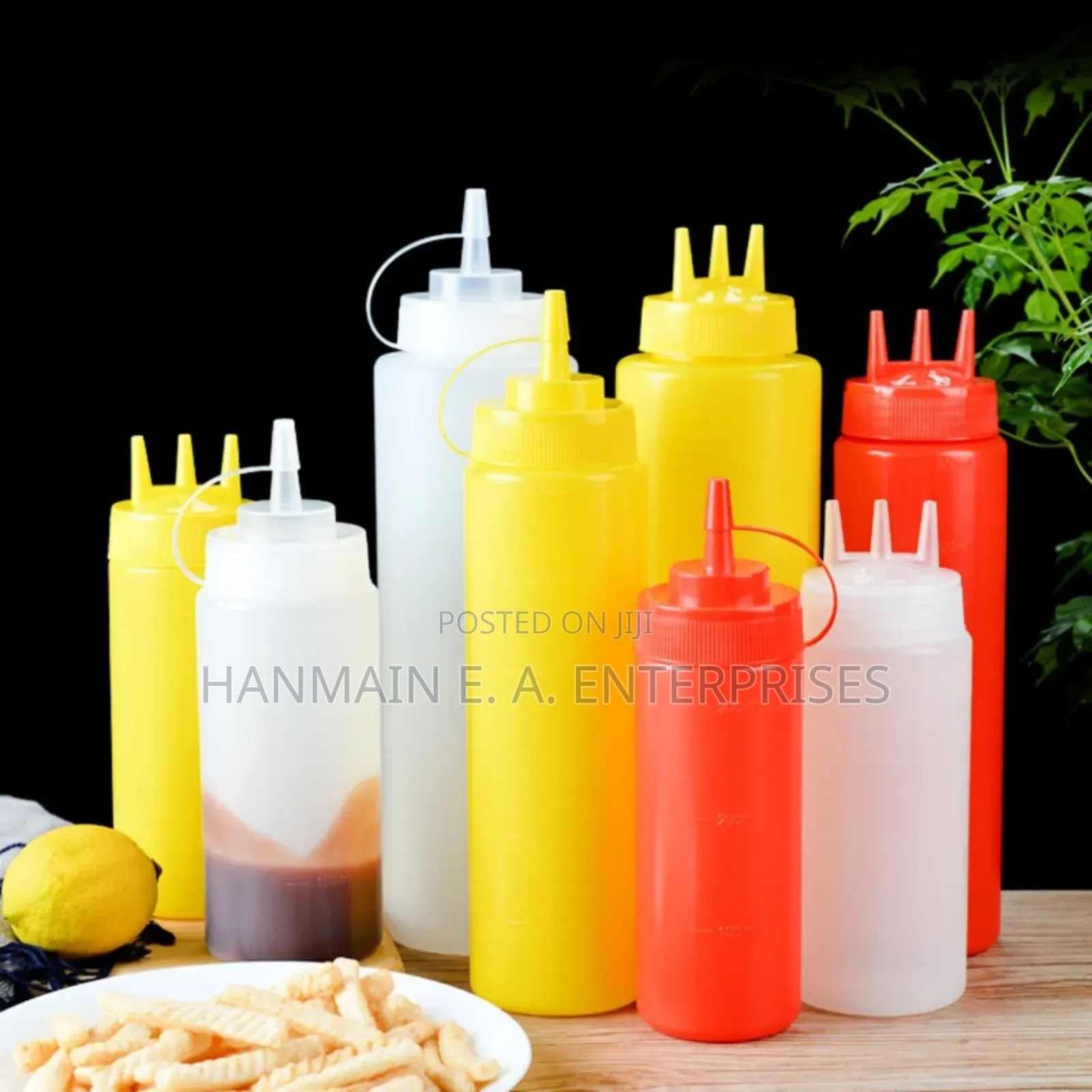800 Ml Condiments Squeeze Bottles for Ketchup,Mustard,Oil More