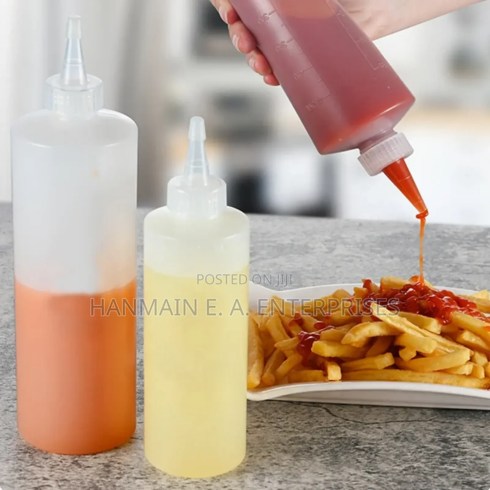 800 Ml Condiments Squeeze Bottles for Ketchup,Mustard,Oil More