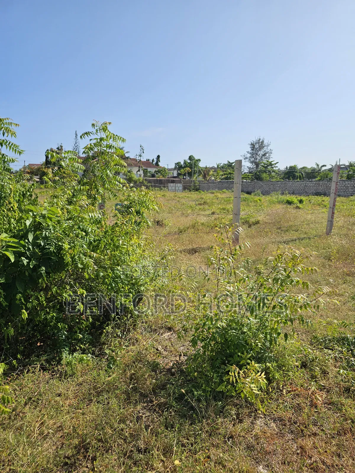 Quarter Acre Piece of Land With Perimeter Wall Fence on Sale Shanzu