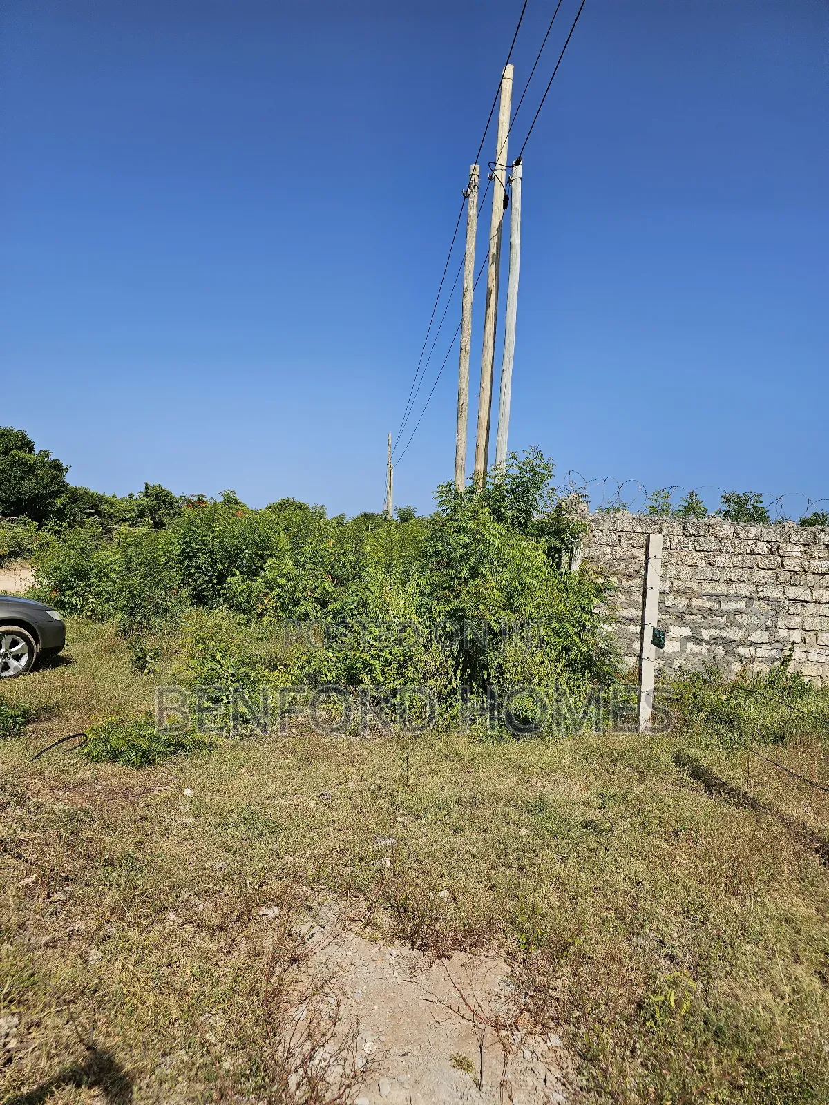 Quarter Acre Piece of Land With Perimeter Wall Fence on Sale Shanzu