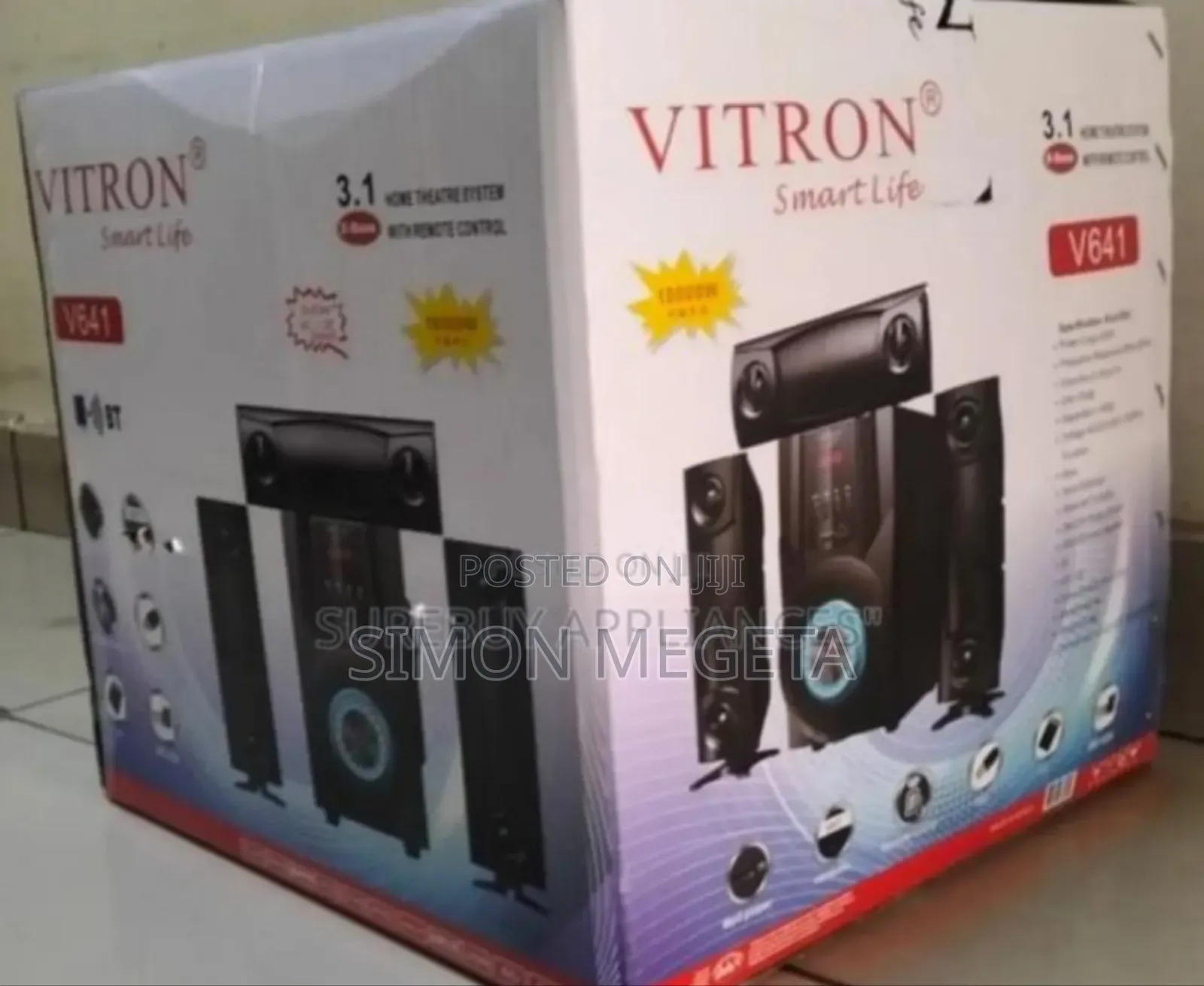 With 3speaker New Vitron 641 Woofer. Better