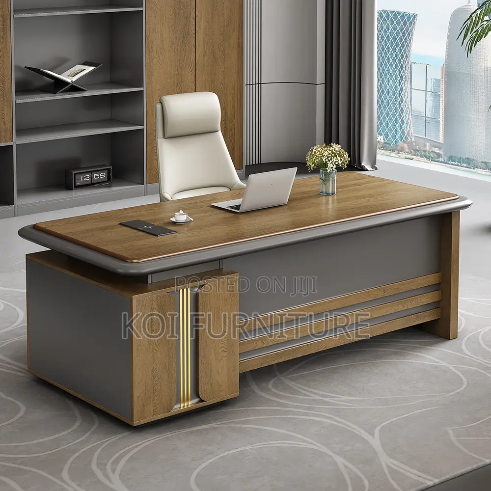 Office Desk : 1800mm Executive L-Shaped Office Modern Desk