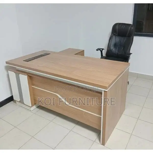 Office Desk : 1800mm Executive L-Shaped Desk