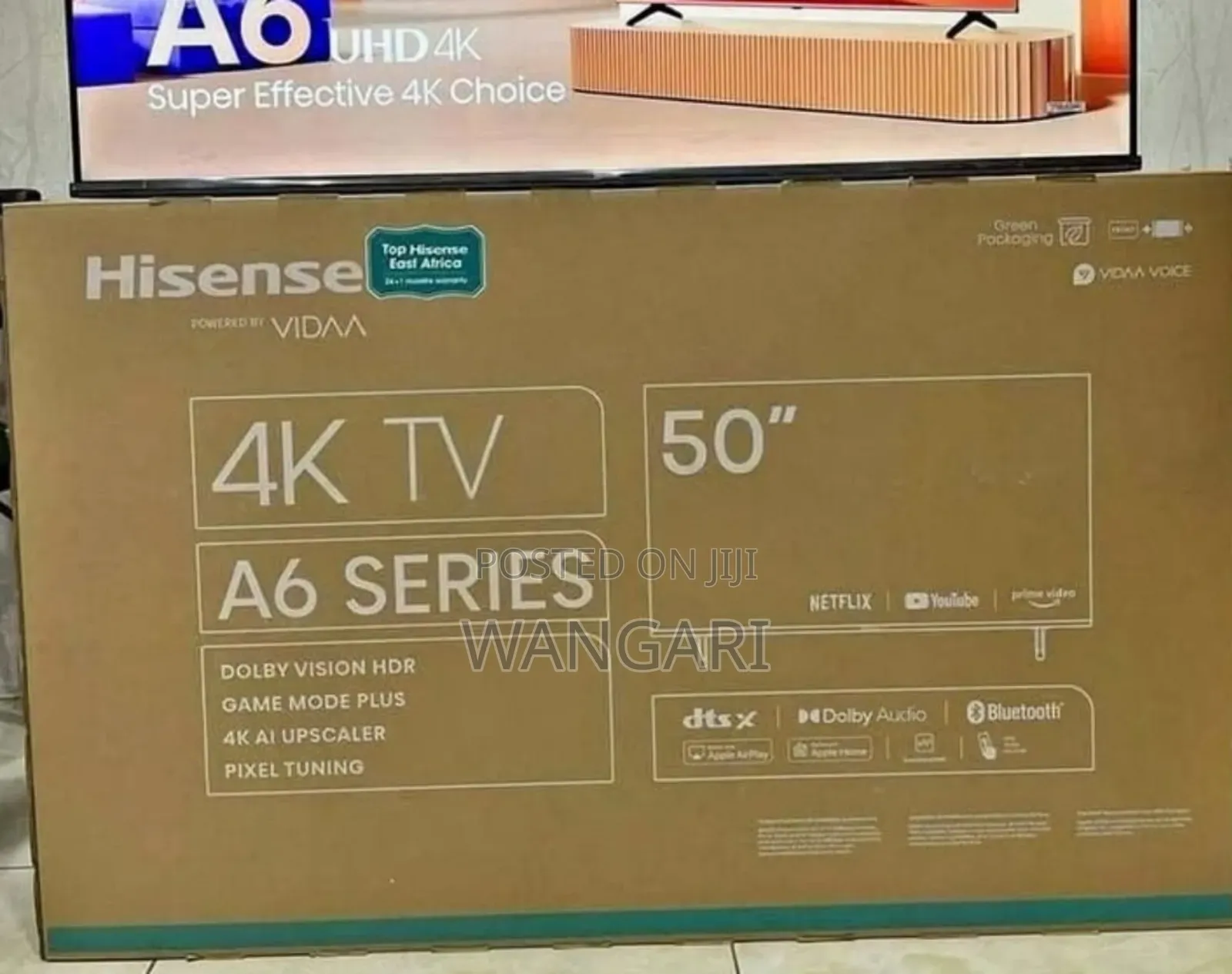 Hisense 50 Inch 4 K A6 Series Television