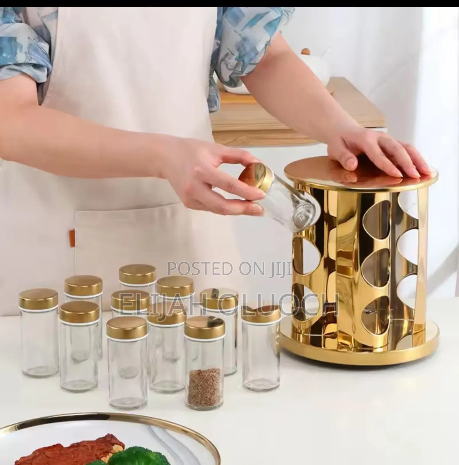 Led Touch Rotating Spice Rack*

*Has 12 Glass Jars Each 100ml