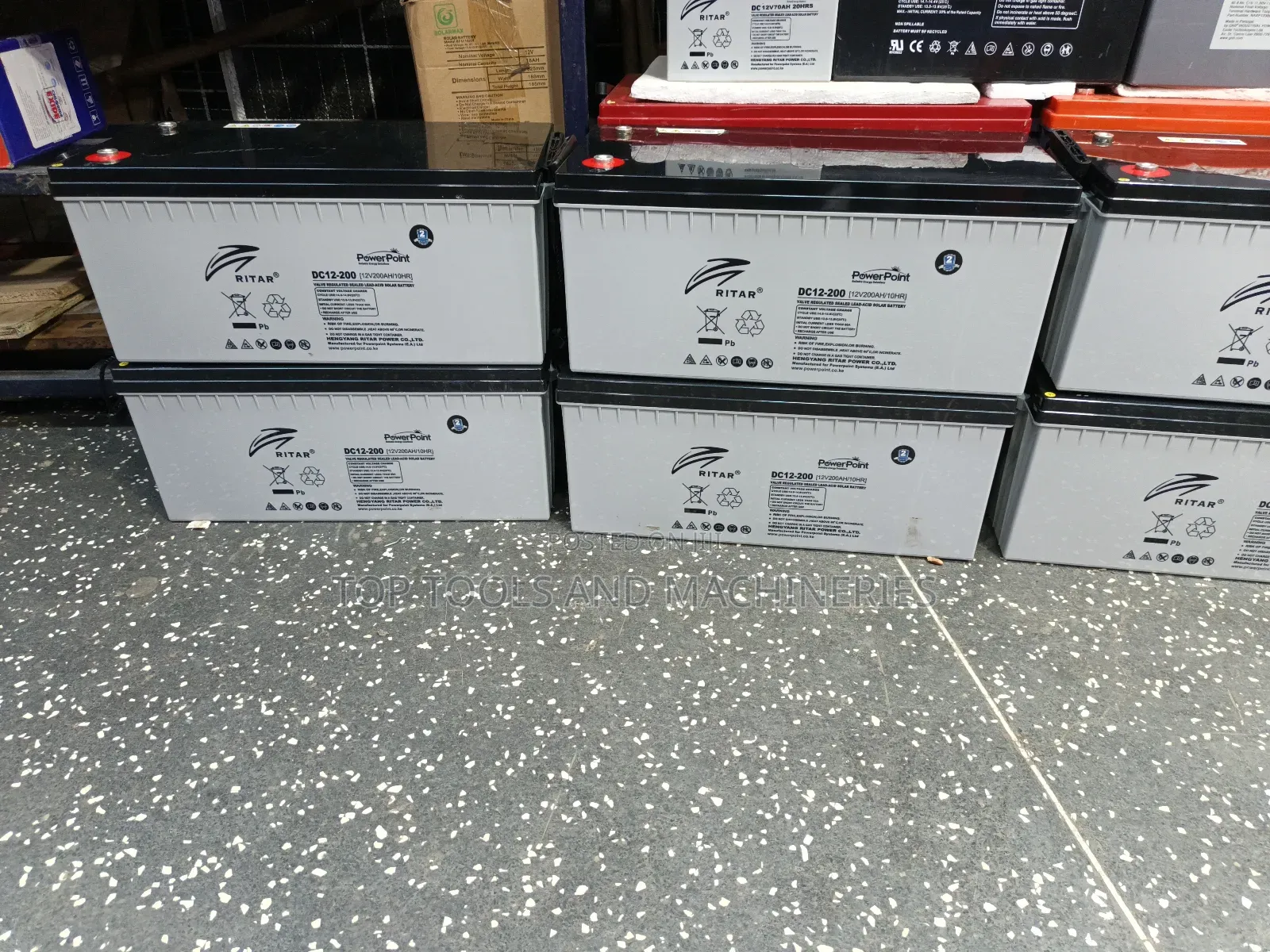New Stock Alert! 12v 200ah Ritar Deep Cycle Solar Gel Battery