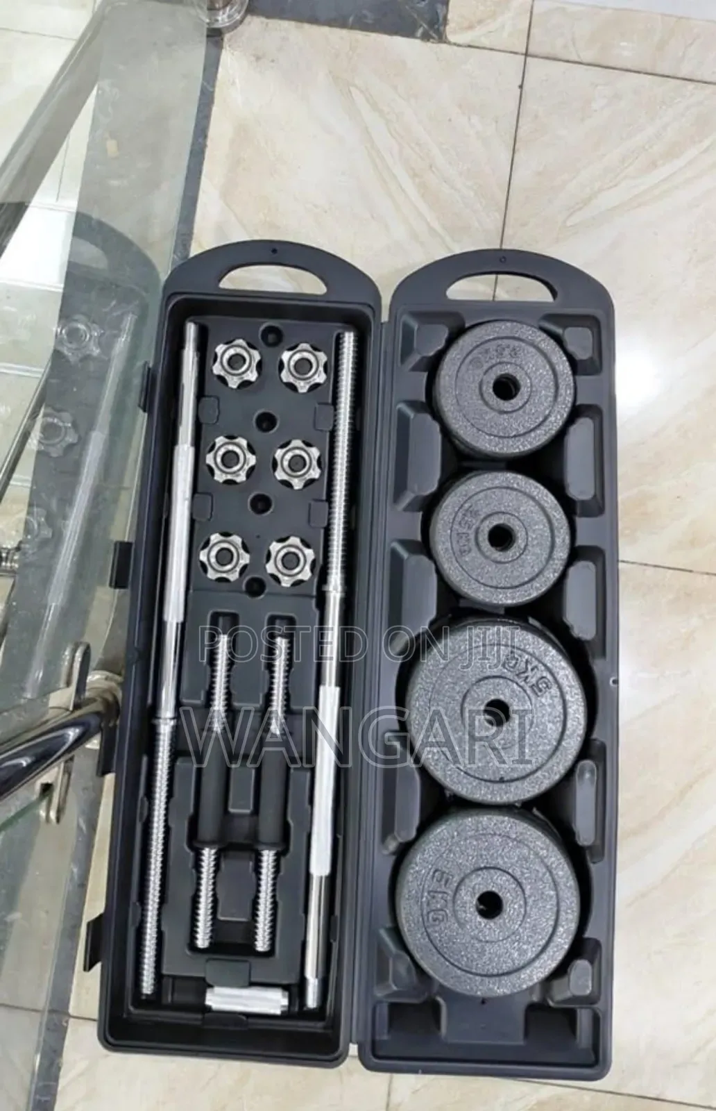 Gym Equipment 50 KGS Chrome Dumbbells