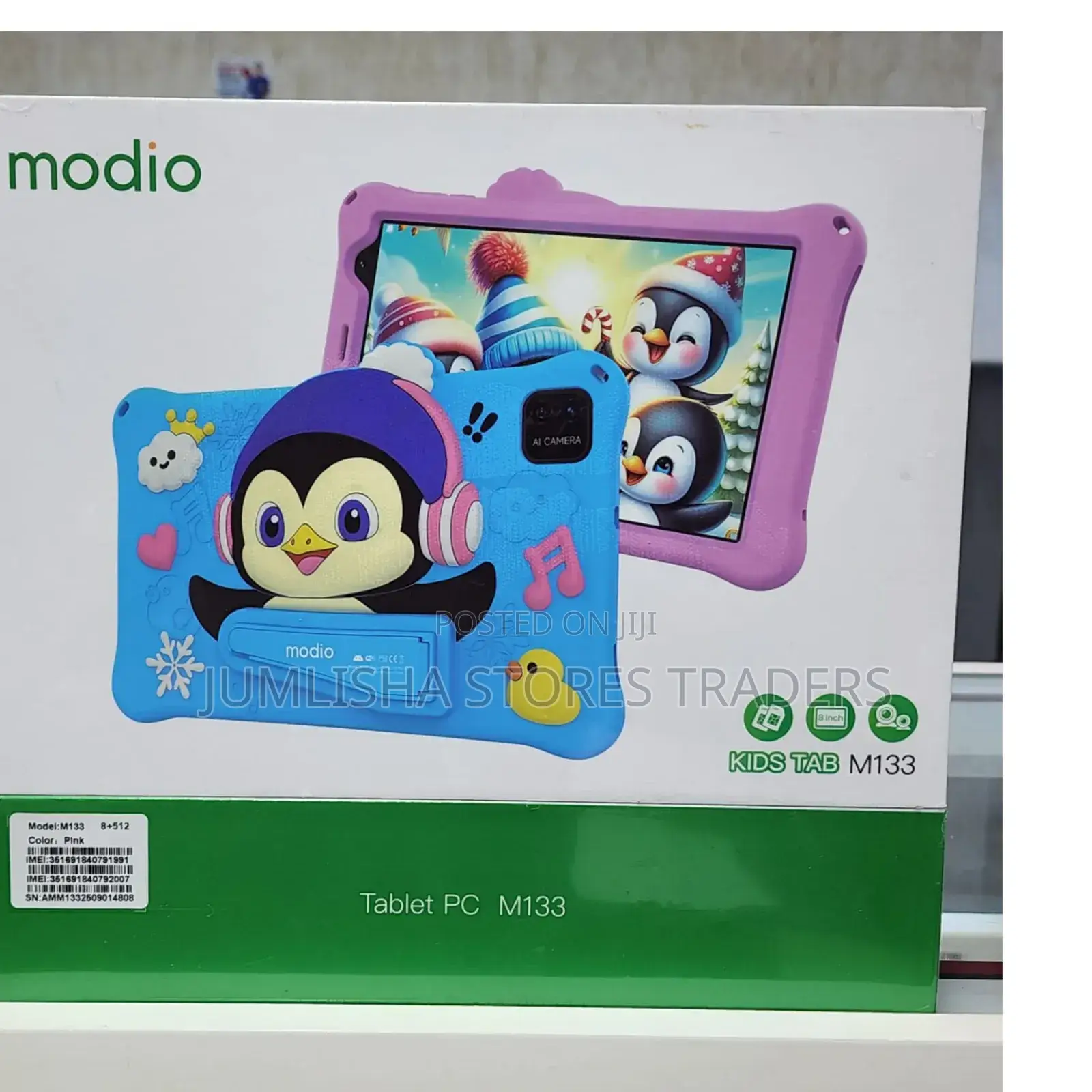 *Modio M133 Kids Tablets*
Supports Simcard 
8" Screen Size 
8+512gb
