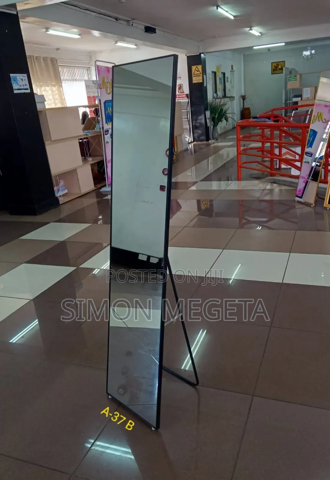 Executive Black Dressing Mirror