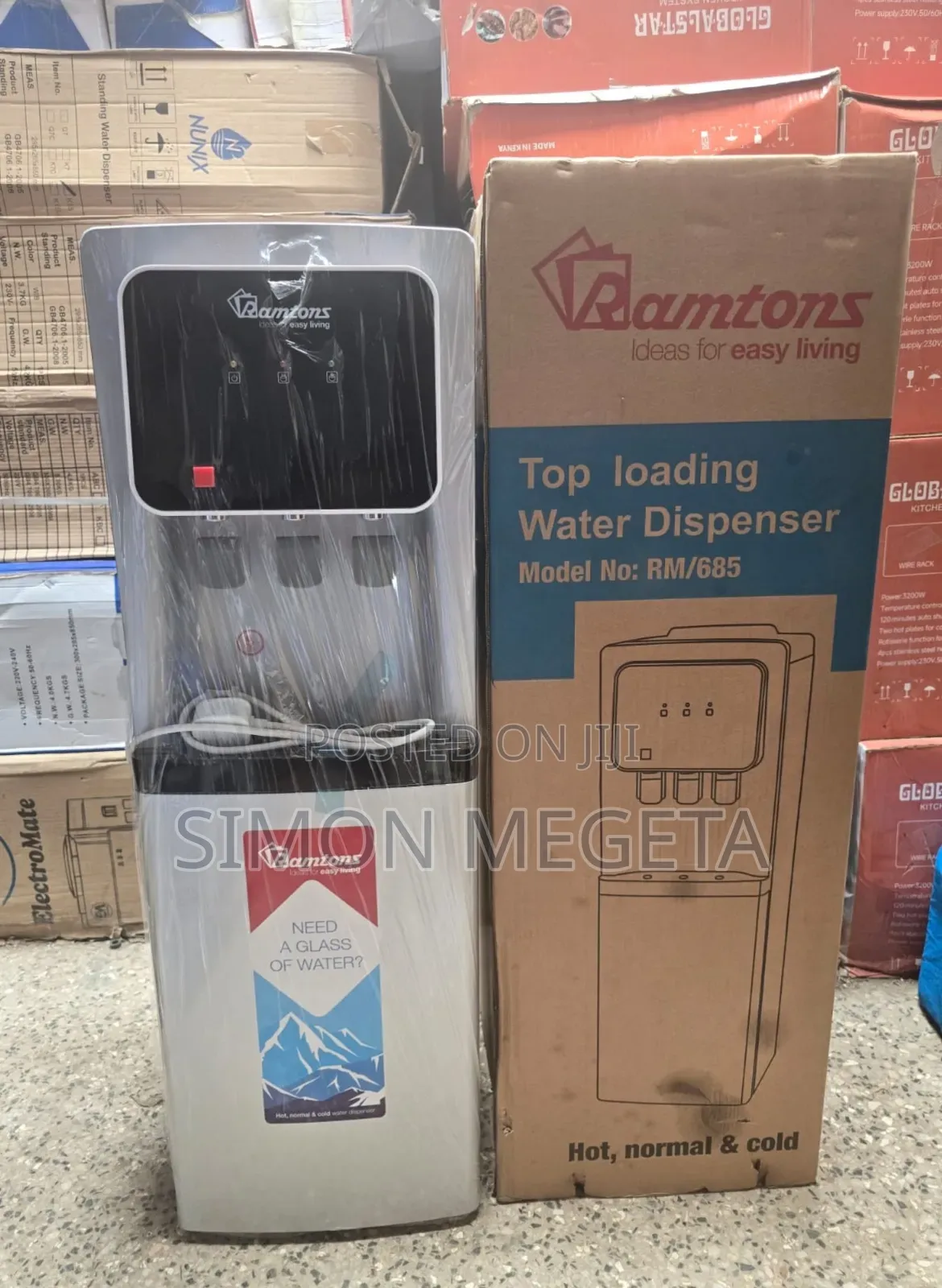 Ramtons Rm/685 3 Taps Dispenser With Compressor Cooling