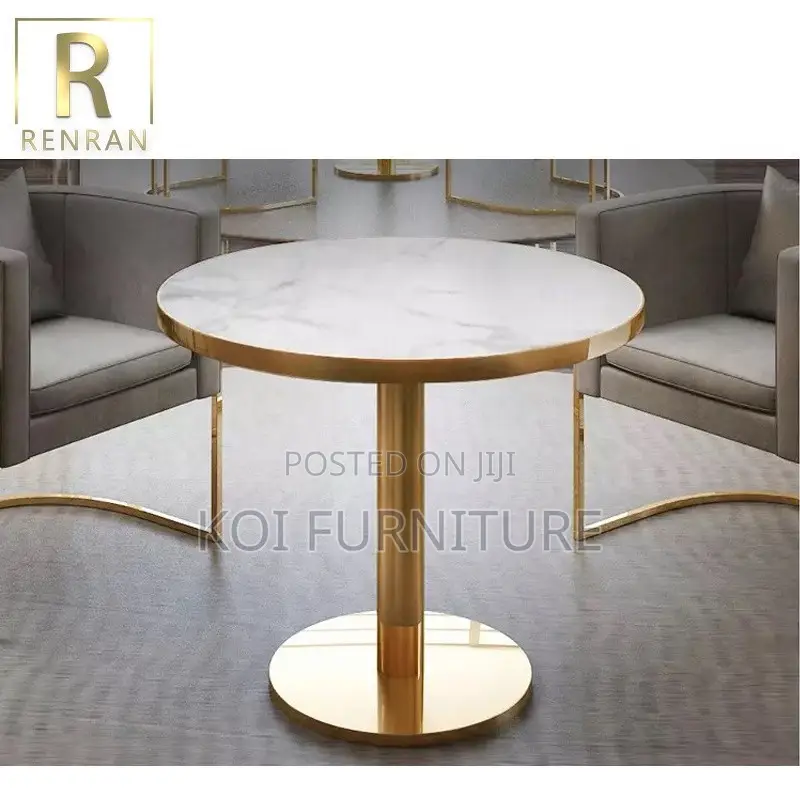Dining Table; Round Elegant High Restaurants Dining Table