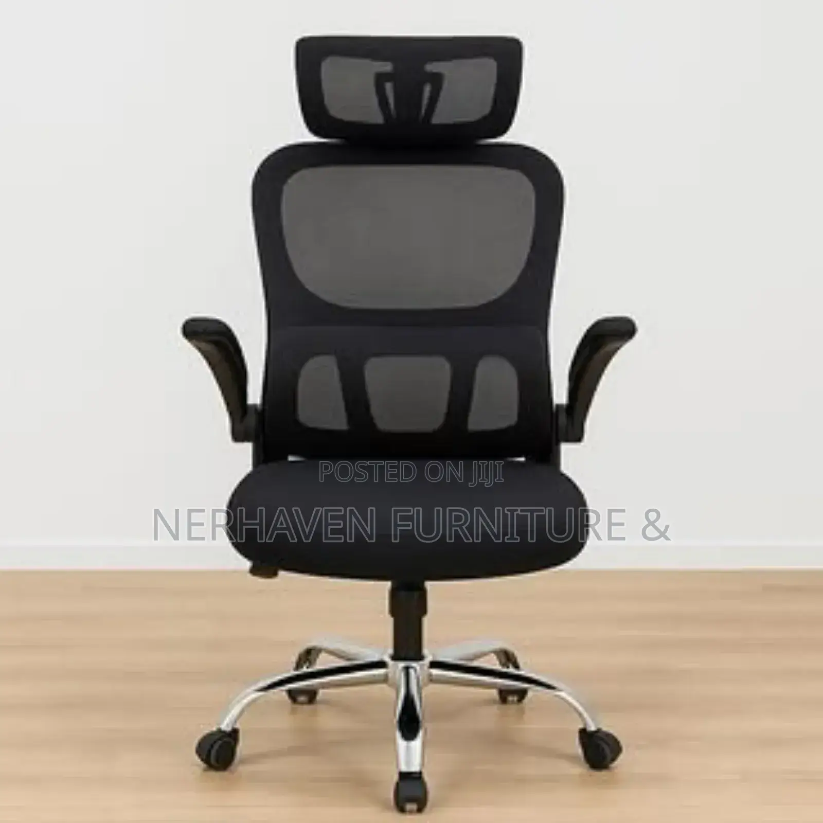 Ergonomic Office Chair With Flip-Up Arms – Comfortable Space Saving