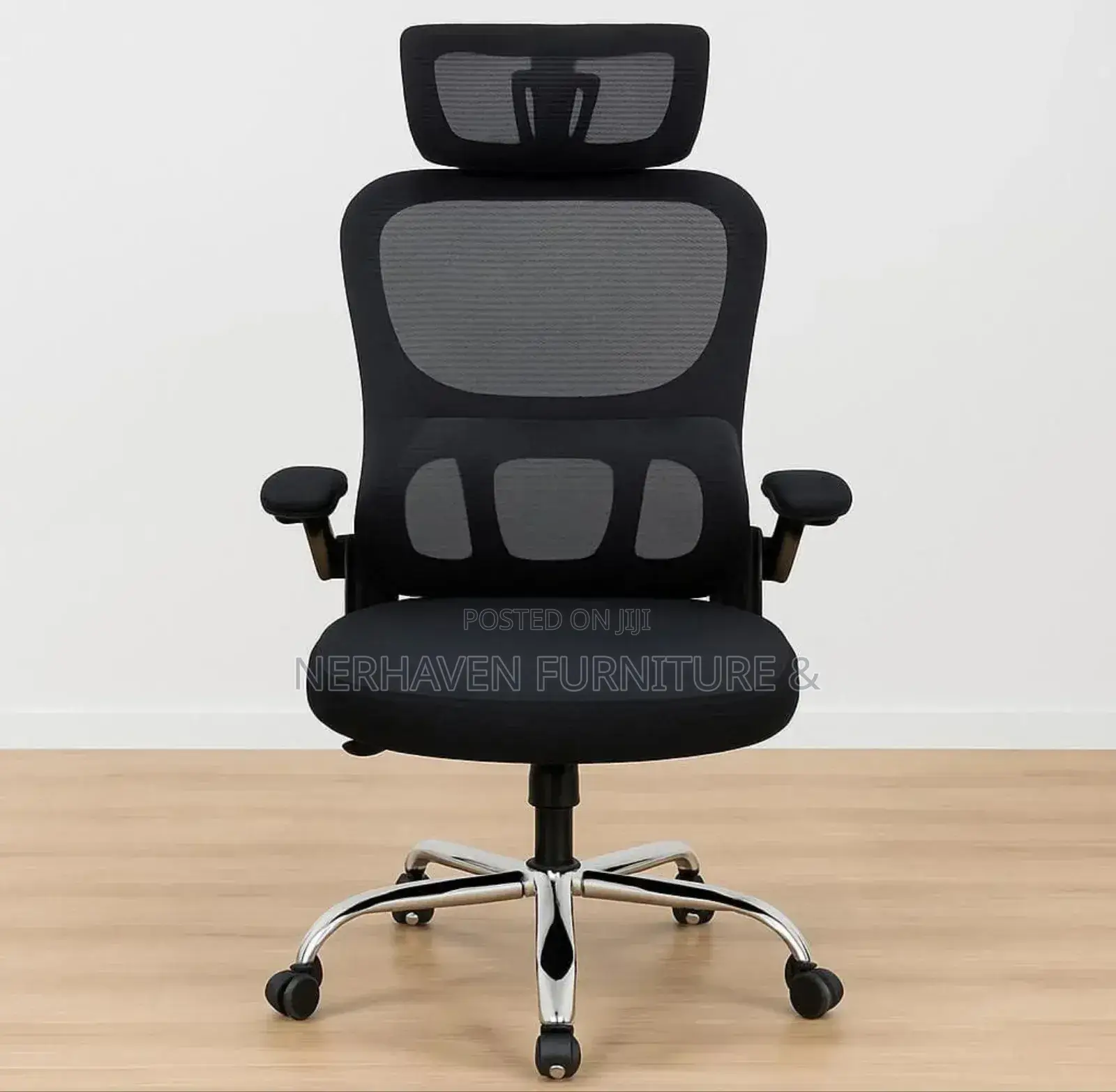 Ergonomic Office Chair With Flip-Up Arms – Comfortable Space Saving