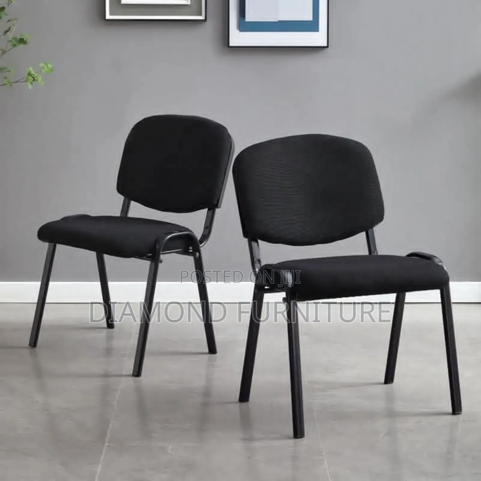 Toska Office Visitor Chair | Padded Waiting Room Chair | Metal Frame