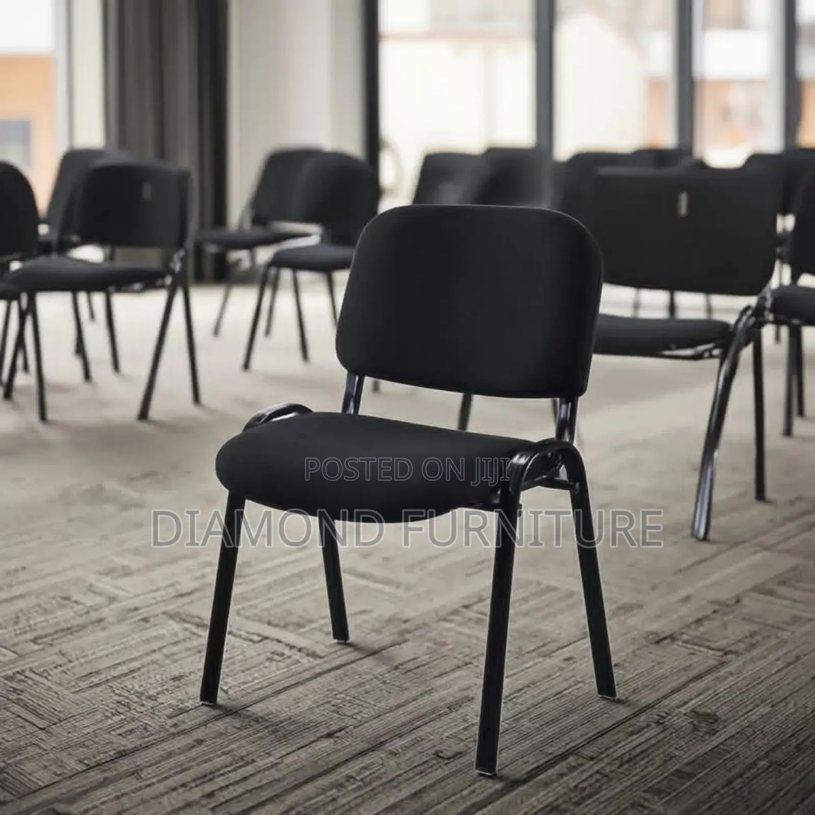 Toska Office Visitor Chair | Padded Waiting Room Chair | Metal Frame