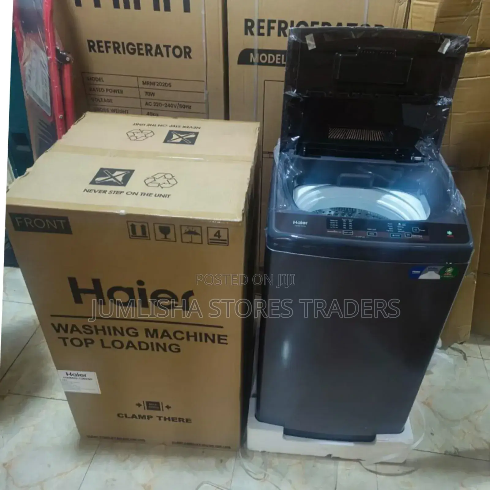 8kg Haier Fully Automatic Top Load Washing Machine.