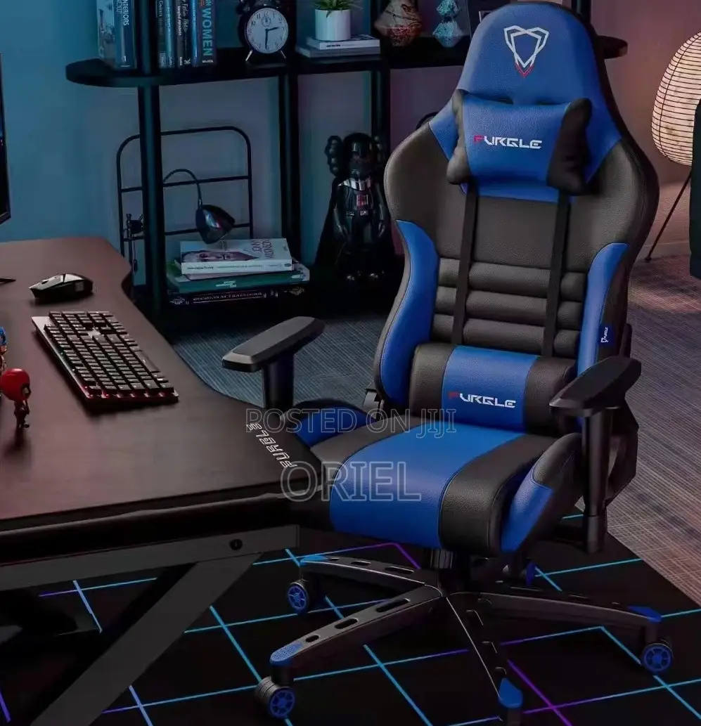 Gaming Chairs; Deluxe High-Back Reclining Gaming Computer Chair