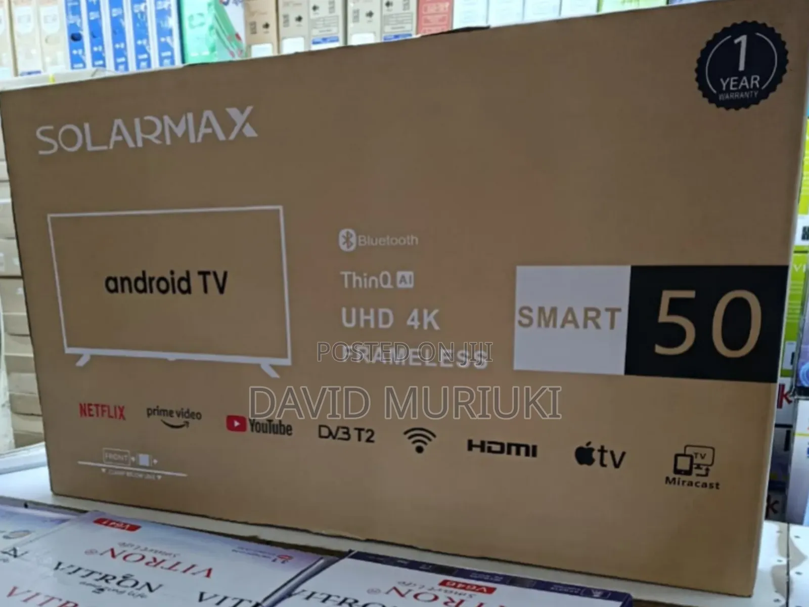 Solarmax 50inch Smart Android Tv Uhd.