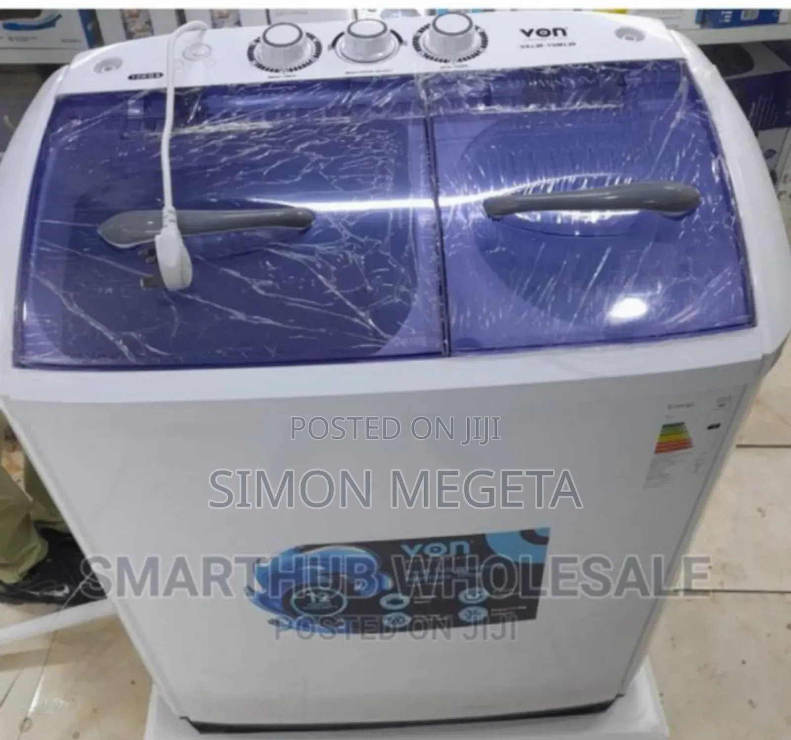 Semi Commercial Double Twin Tab Von 13kgs Washing Machine