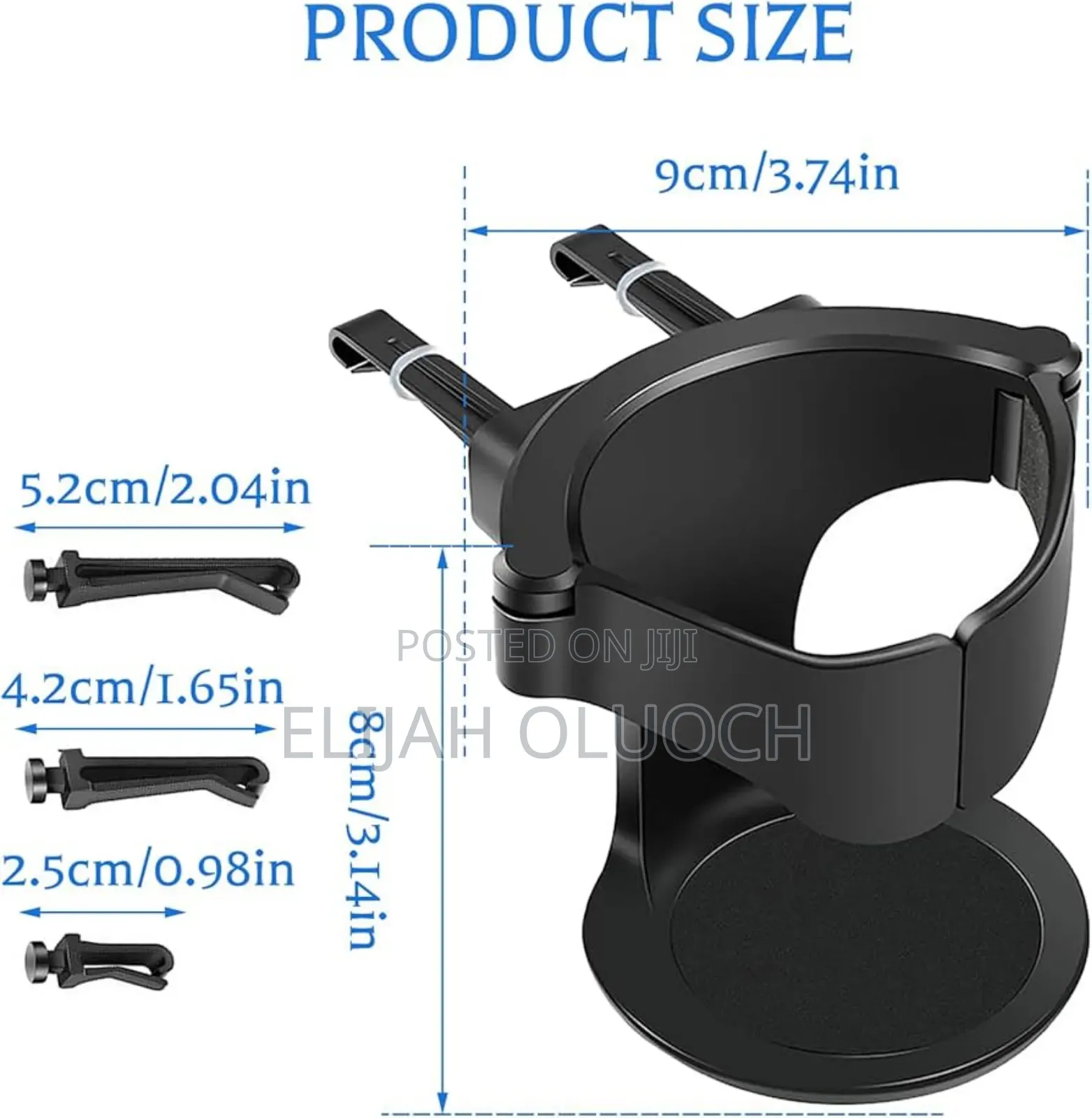 1kg Car Cup Holder Now Available In Black Color