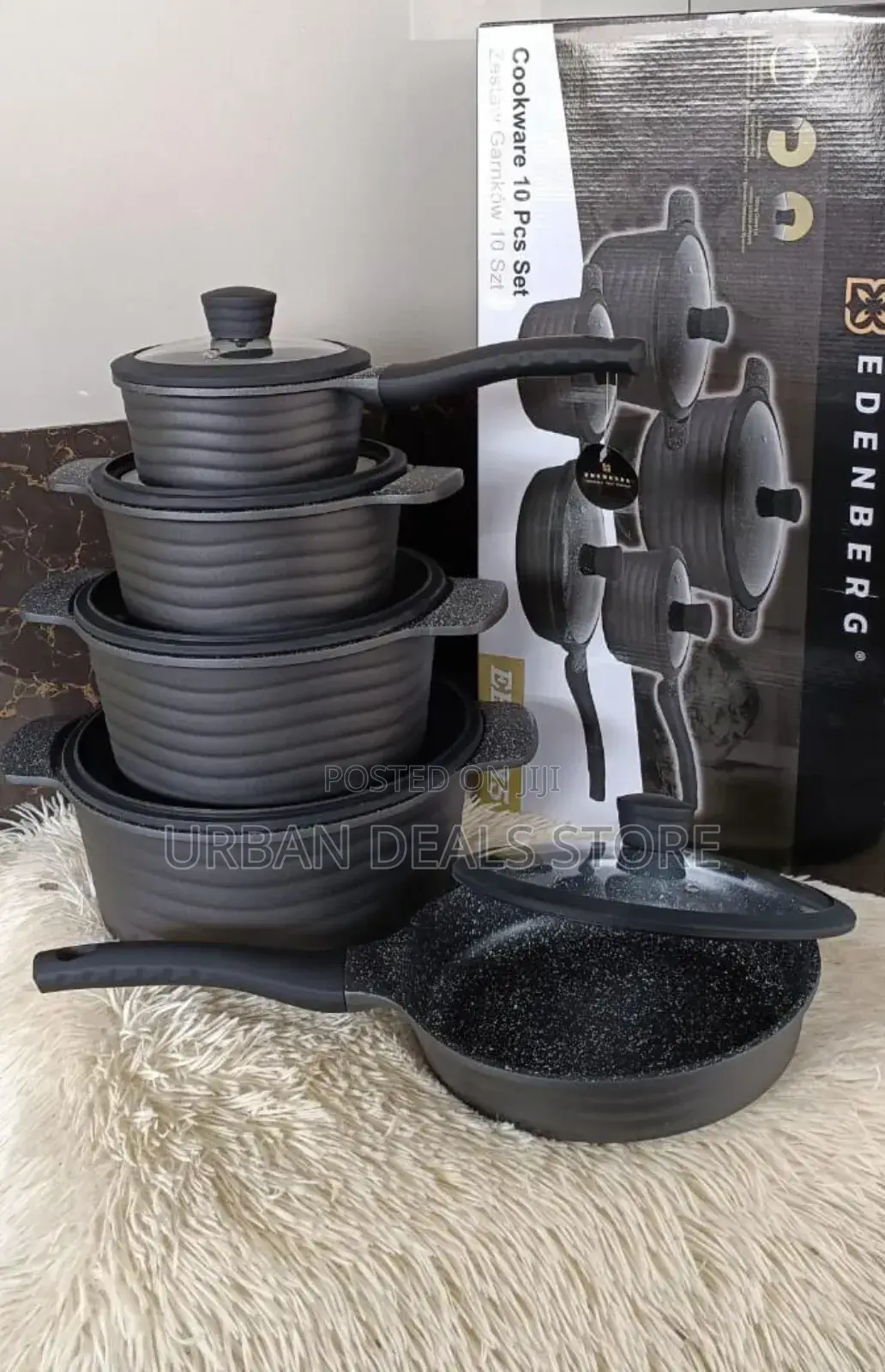 Edenberg Nonstick Cooking Pots 
10 PCS Sets
Available