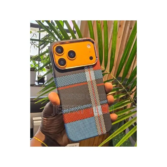 Apple iPhone 17 Pro Max Free Air Carbon Fibre Case With Tribal/Checker