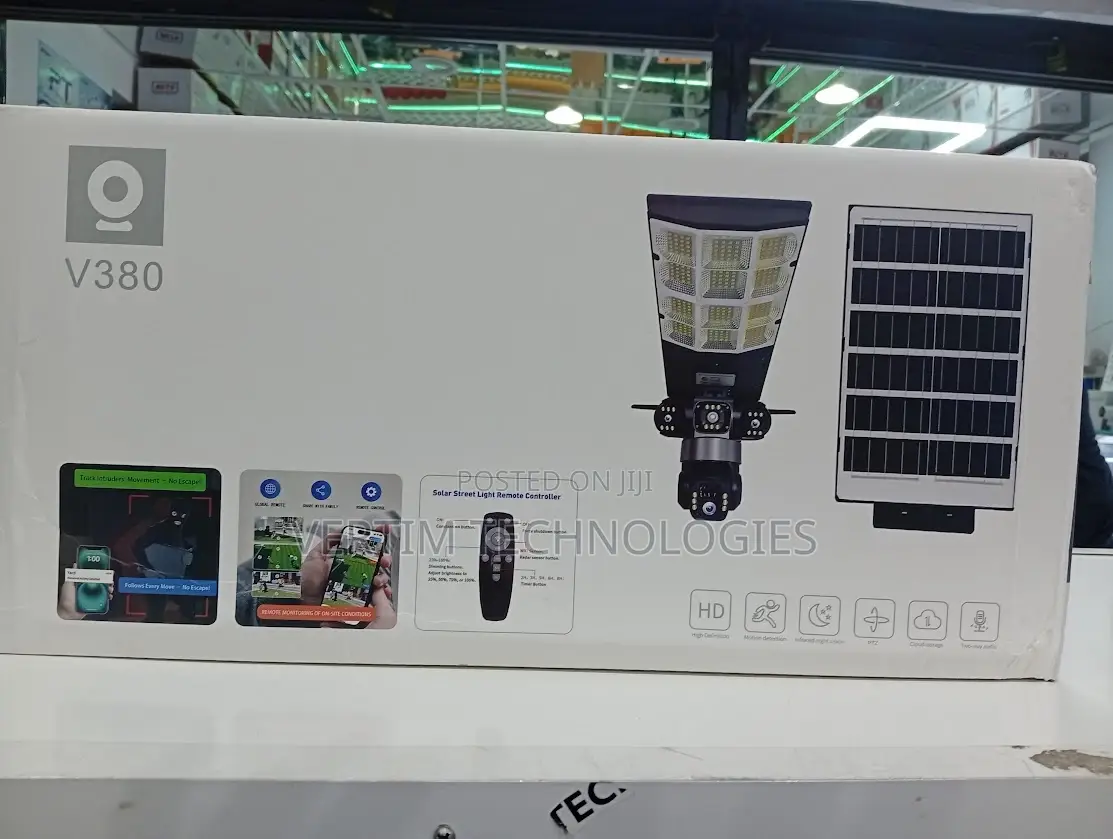 Heavy Duty 4g PTZ Rotating Dual Lens Solar Camera Solar Street Light