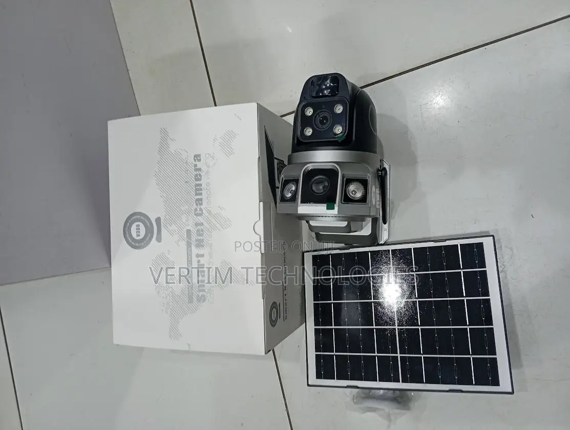 Built-in Infrared Leds 4g PTZ Dual Lens Camera Solar
