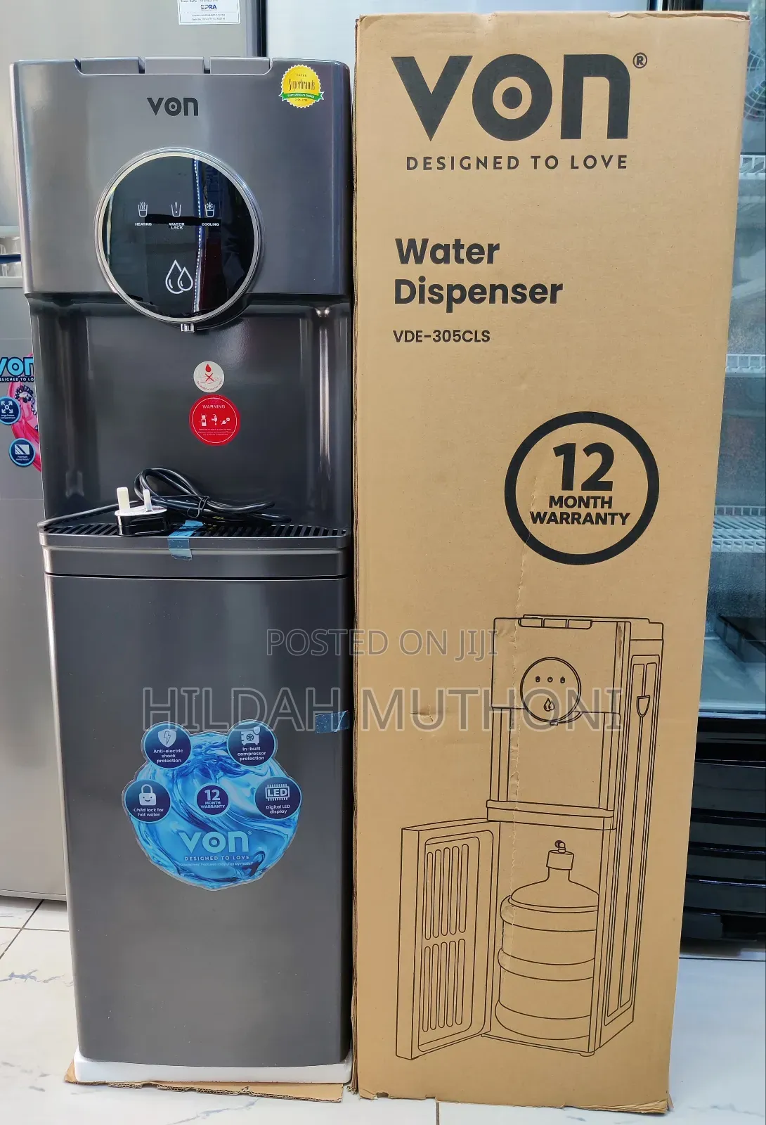 *Von Dispenser Bottom Load Hot, Normal and Cold*