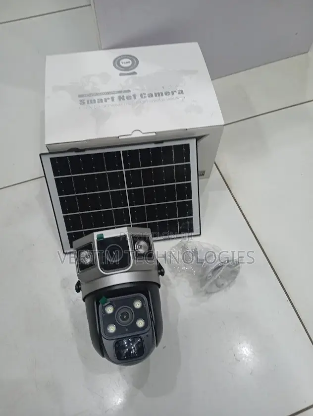 Full-Color 24/7 Night Vision V380 Pro App 4g Dual Lens Solar Camera