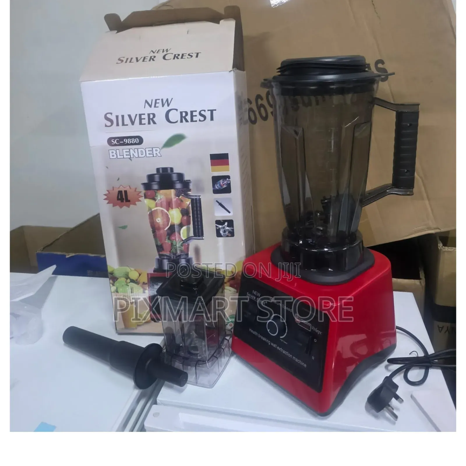 Silver Crest 2-in-1 Blender 4l Large Capacity Grinder Blender