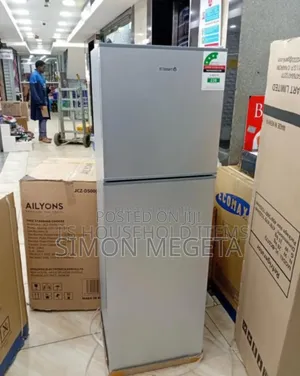 Two Door Double Doors. New Volsmart 172l Fridge