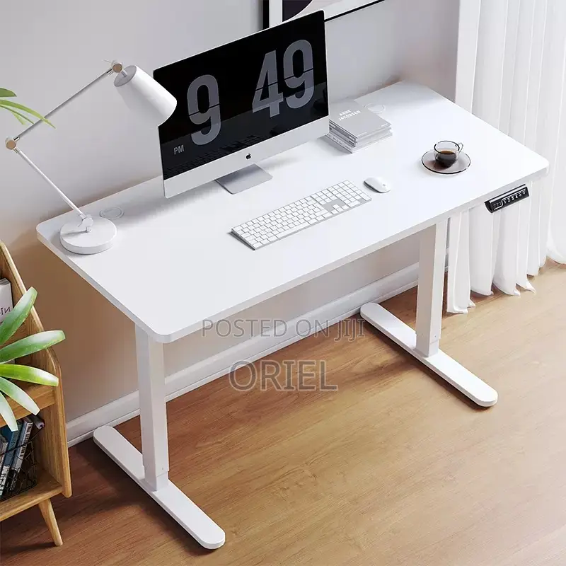 Modern Office Desk : 1.6m Height Adjustable Electric Desk