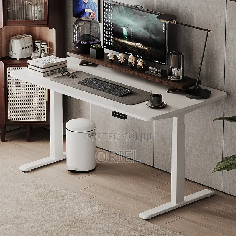 Modern Office Desk : 1.6m Height Adjustable Electric Desk