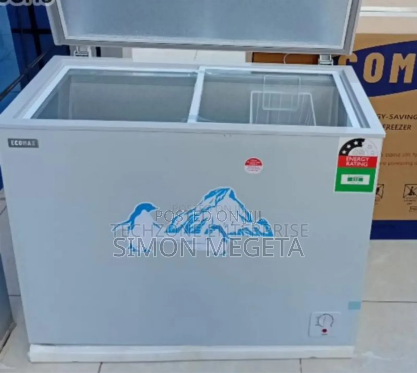 Colour White New Ecomax 219l Freezer✓✓
